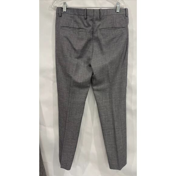 Theory Women Size 30 Dress Pant Grey Straight Wool Linen Work Classic Preppy NEW - Picture 7 of 16